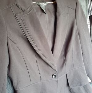 WHBM peplum blazer, size 4P, black